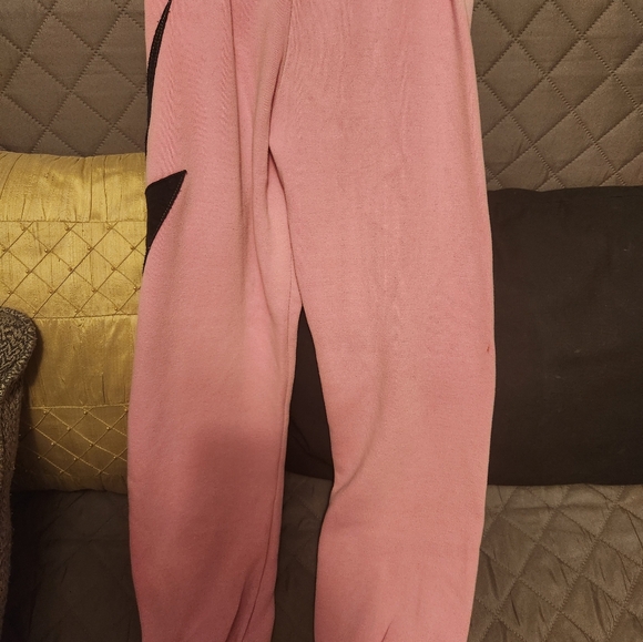 Aviator Nation Girls' Pink Lightning Bolt Sweatpants Size 10 - Picture 7 of 8